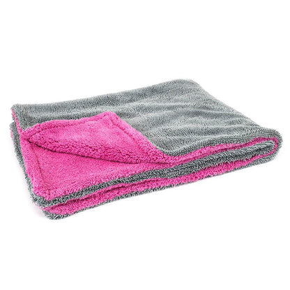 Super Plush Microfiber Towels (Pink/Gray)